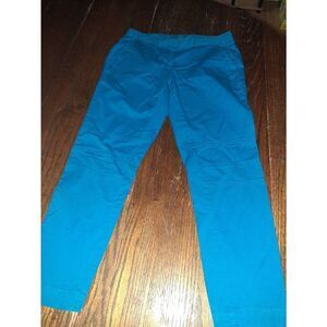 Size 4 Derek Lam Design Nation Bluish Teal Mid Rise Capri Cropped Ankle Pants